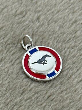 Enamel Southern Methodist University School Spirit Charm